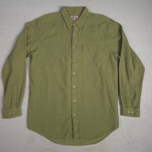 Territory Ahead Mens Green Plaid Long Sleeve Button Down Shirt XL Tall